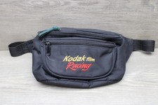 Vtg Kodak Film Racing Zipper Compartment Black Fanny Pack AdjustablePurse NASCAR picture