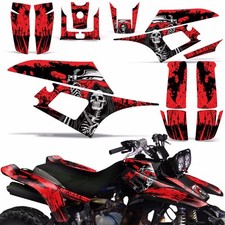 Decal Graphic Kit Yamaha Warrior350 ATV Quad Decal YFM350X Wrap 87-04 REAP RED picture