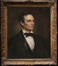Hand Painted Oil Painting Old Master-Art Antique style portrait Lincoln Canvas picture