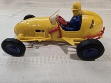 Vintage Nosco Wind Up Plastic Doodle Bug Sprint Midget Racer #8 Yellow Hot Rod picture