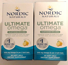 Nordic Naturals Ultimate Omega Plant-Based EPA DHA Lemon 60 Softgels 01/28 picture