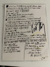 Corey Taylor signed Bother Promo Stonesour.   Slipknot.  Rare. picture