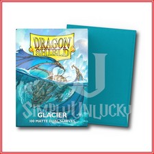 Glacier 100 Matte Dual Dragon Shield Sleeves Standard Size🐉for Pokémon MTG DBS picture