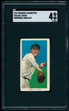 1909-11 T206 Piedmont - Hal Chase, Throwing, Dark Cap RC -  Highlanders - SGC 4 picture
