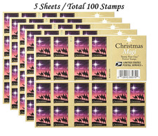 Sale,2016 Christmas Magi Forever Stamps MNH 5 Booklets 100 Stamps Holiday Postag picture