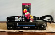 Panasonic PV-9662 Omnivision 4-Head Hi-Fi Blue Line VCR w/Remote, Cables WORKS picture