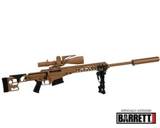 GoatGuns 1/4 Scale Die Cast Barrett MRAD MK22 Model Rifle Tan MK22-TAN picture