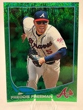 2013 Topps #105 Freddie Freeman Emerald Foil picture