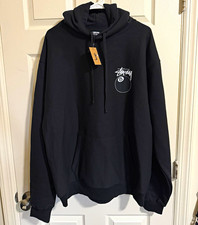 Stussy 8 Ball Hoodie Black Size XL picture