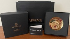 NWOT Versace Golden Medusa Rosenthal 12cm Trinket Tray Catchall Dish w/ Box picture