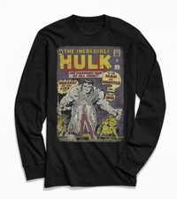 Marvel Incredible Hulk Vintage Comic Book Long Sleeve T Shirt Men's Size M Med picture