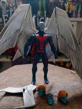 Marvel Legends Deluxe Archangel & Custom Folded Wings 3 Alternate Head Sculpts  picture