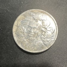 Unidentified Exonumia Token/Medallion, Two-Sided Portrait Design, Circulated picture