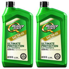 Quaker State Ultimate Protection Full Synthetic 5W-20 Motor Oil 2 Quarts picture