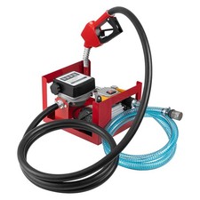 110V Electric Diesel Oil Fuel Transfer Pump w/ Meter with 13' Hose & Nozzle Kit picture