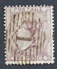 Great Britain 1855 SG70 six pence pale lilac stamp.  Rare. picture