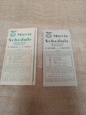 2 Vintg 70s Movie Schedule Frankfurt Hoechst Mcnair Theater Gibbs Panzer & More picture