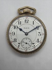 1912 Elgin 23 Jewel 16s Veritas Railroad Railroad Grade 376 Pocket Watch Runs picture