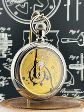 Waltham P.S. Bartlett Pocket Watch, 17j, 18s, in. Display Back Case 😬😬 picture