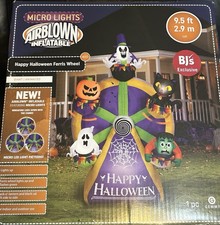 NEW 2023 GEMMY 9-1/2’ ANIMATEDLighted Halloween Ferris Wheel inflatable Airblown picture
