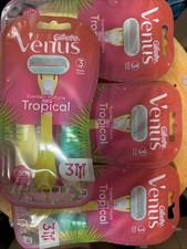 Lot of 4:  Gillette Venus Tropical Women's Disposable Razor : 3 Each Pack (12) picture