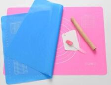 Heat resistant silicone mat with dough cutter, roller & brush picture