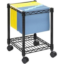 Safco Compact Metal Mobile File Cart in Black picture