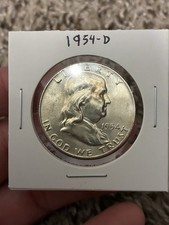 1954-d Franklin Half Dollar - Uncirculated  picture