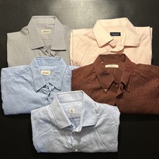 EUC Designer Dress Shirt Lot Of 5 Shirts Brioni Zegna Borrelli Italy Spain XL picture