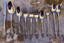 Lot of 11 Oneida RAPHAEL Distinction Deluxe Stainless Flatware-Excellent picture