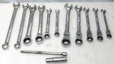 13 PC DURALAST SAE & mm COMBINATION WRENCH Flex Head Ratchet Mixed Set (J42K) picture