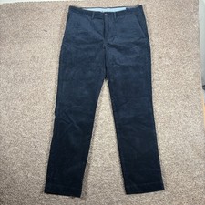 Polo Ralph Lauren Mens The Bedford Navy Blue Corduroy Chino Pants 34x32 picture