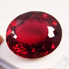 Certified PIGEON BLOOD RED Ruby 53.80 Ct. Natural Untreated OVAL Cut Exclusive picture