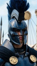 The Odysseus King Agamemnon Greek Warrior Helmet Replica Trojan Armor Helmet picture