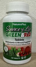 NaturesPlus Source of Life Green & Red Multivitamin 90 Tablets Whole Food  11/27 picture