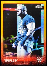 WWE Triple H 2015 Topps Chrome WWE Gold /50 Refractor #72  🔥 picture