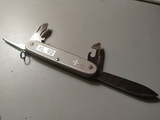 RARE Unused Victorinox KL 92 Swiss Stainless Steel Pocket Knife, Silver Color. picture