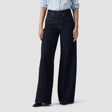Levi's Women's High-Rise Wide-Leg Tailored Fit Jeans - Retro Rinse picture