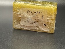 VTG Calvin Klein Escape For Men Luxury Soap Bar 2oz 50g Sealed Pre-Coty USA Rare picture