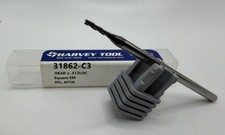 LOT (2) .062 X .312 LOC HARVEY TOOL 31862-c 3 Flt. Carbide Square Endmill AlTiN picture