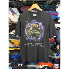 Vintage 1997 Mortal Kombat Annihilation Movie Promo T-Shirt XL Tennessee River picture