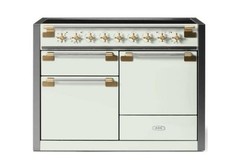 AGA Elise AEL481INABWHT 48 Inch Free Standing Induction Range,White/Brass *NEW* picture
