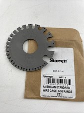 NOS Starrett American Standard Wire Gage NO.281 0-36 Range picture