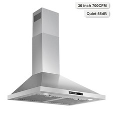30 in Wall Mount Range Hood 700 CFM Kitchen Hood Stainless Steel Stove Vent Hood picture