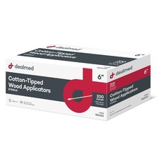 Dealmed 6 Cotton-Tipped Wood Applicators – 200 Sterile Cotton-Tipped picture