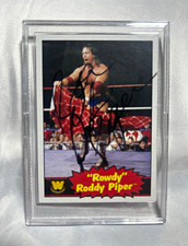 Rowdy Roddy Piper WWE Heritage Autographed Card – In Person Auto – Ungraded picture