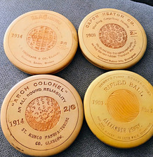 VINTAGE/ENESCO-GOLF BALL ADVERT. 4 COASTER SET. GREAT FOR GOLF/SPORTS  CAVE. picture