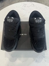 AMIRI MA-1 Black Crystal Rhinestone Sneakers Men's Size 11 Luxury Designer Shoes picture