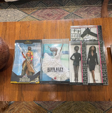 Collectible African American Barbie Lot with Barbie Basics Accessories Pack picture