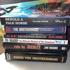 CONSPIRACY LOT Behold a Pale Horse UNREVISED William Cooper Jim Marrs Alex Jones picture